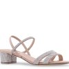 New Nina Giannis Sandal Tan Rhinestone