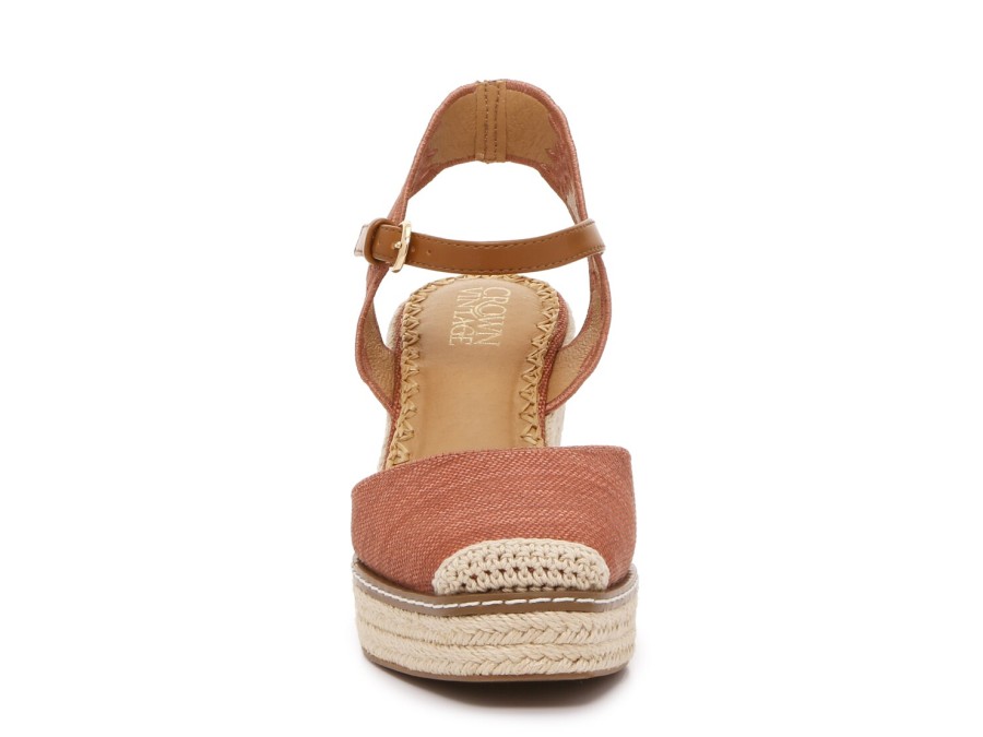 Wholesale Crown Vintage Narri Espadrille Wedge Sandal Terracotta