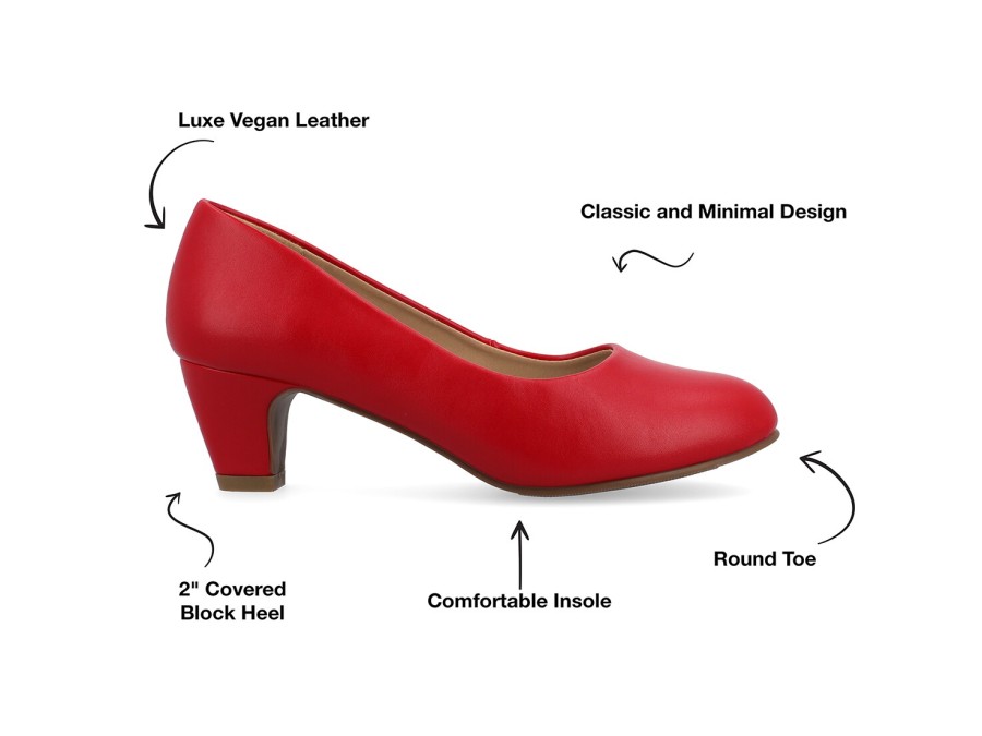 New Journee Collection Luu Pump Red