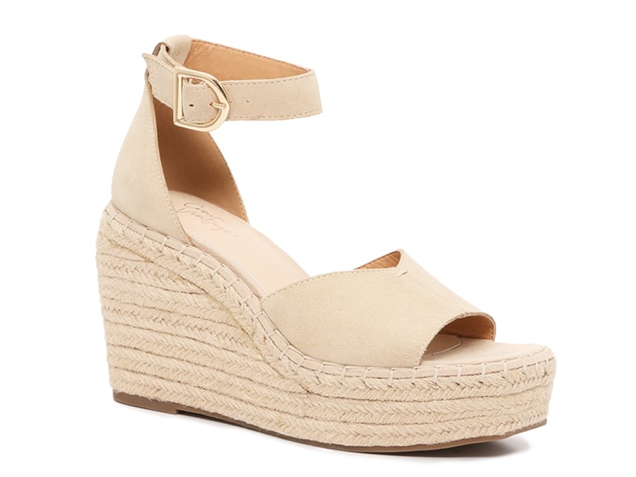 Clearance Crown Vintage Jaussie Espadrille Wedge Sandal Taupe