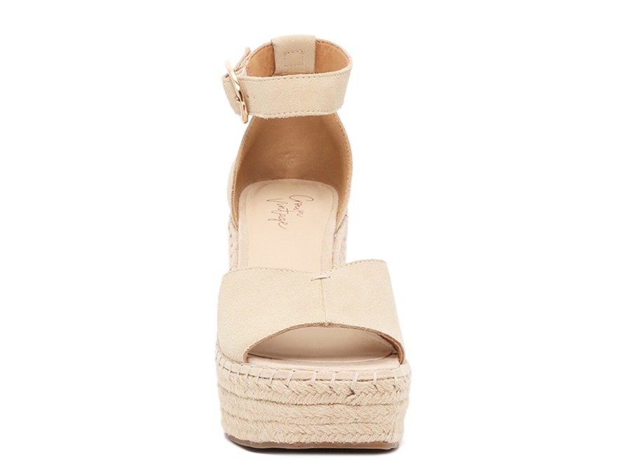 Clearance Crown Vintage Jaussie Espadrille Wedge Sandal Taupe