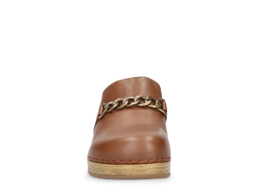 Clearance Bella Vita Ventura Clog Light Brown Leather