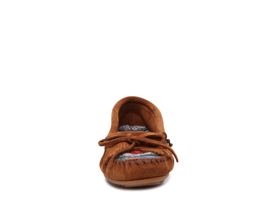 Wholesale Minnetonka Kilty Moccasin Cognac/Multicolor