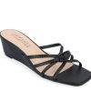 Clearance Journee Collection Blayke Wedge Sandal Black