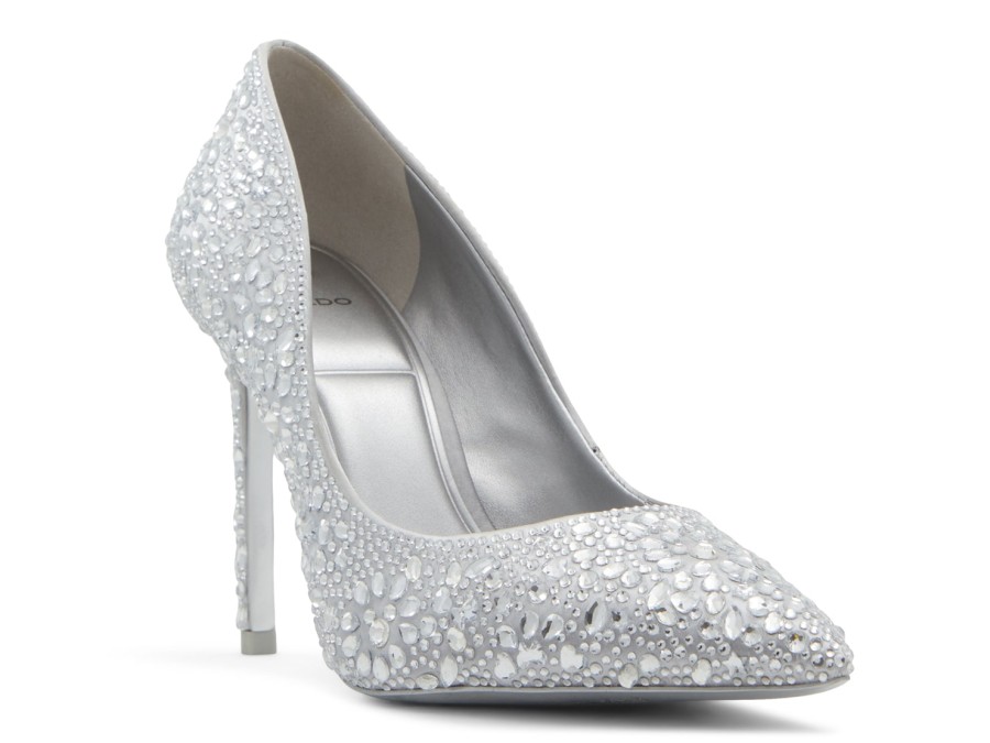 Best Aldo Aldo X Disney 100 Stessy Pump Silver Metallic