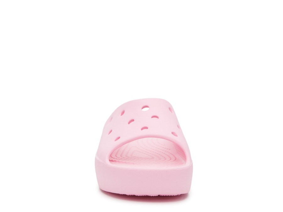 Best Crocs Classic Platform Slide Sandal - Women'S Flamingo Pink