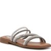 Clearance Steve Madden Streaming Sandal Silver/Pewter Metallic