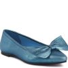 Clearance Rag & Co Pie Tribe Ballerina Flat Blue Metallic