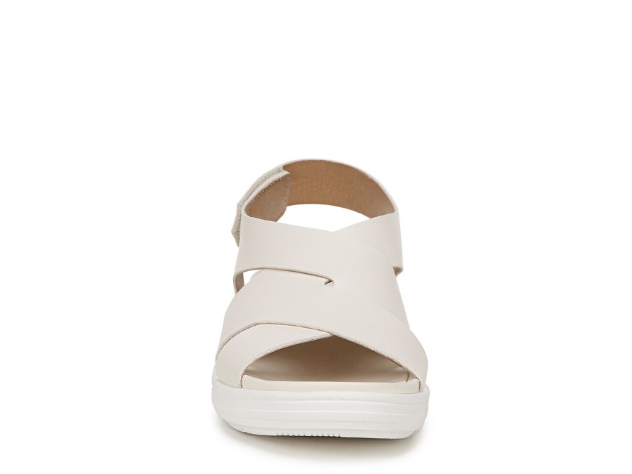 New Dr. Scholl's Time Off Sea Wedge Sandal Off White