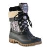 Hot Cougar Creek Snow Boot Black/White Snake Print