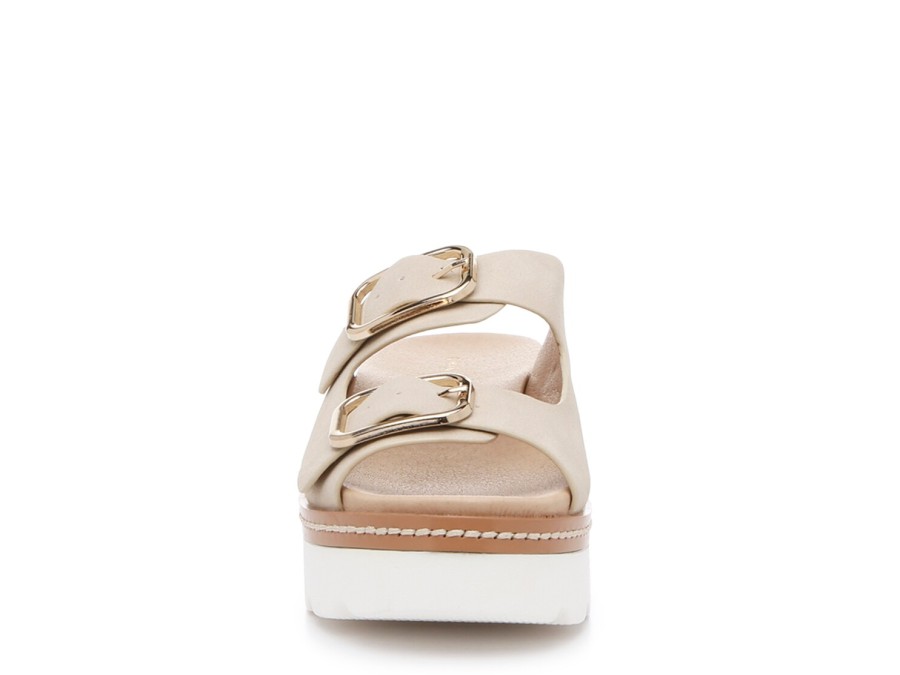 Clearance Chinese Laundry Seraphine Wedge Sandal Beige Taupe