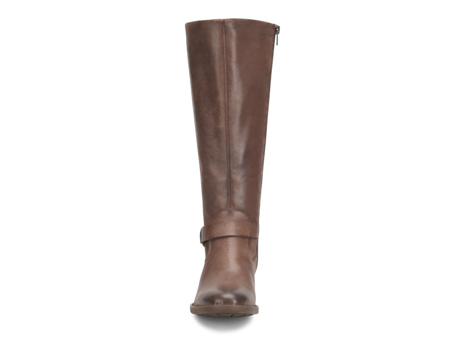 Hot Born Saddler Wide Calf Riding Boot Dark Brown