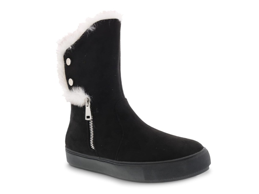 Clearance Bellini Furry Snow Boot Black