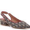 Online Chinese Laundry Mango Pump Beige/Navy Fan Print