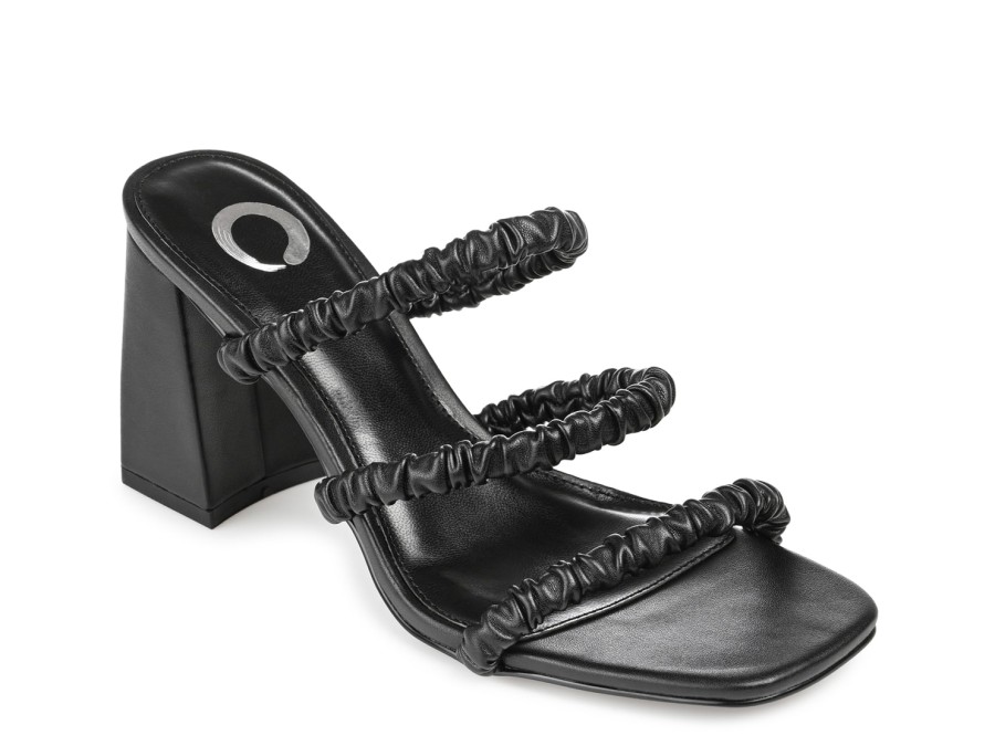 Best Journee Collection Reagaan Sandal Black