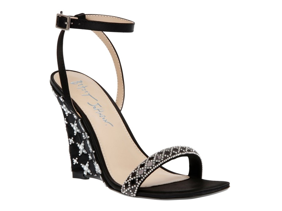 Online Betsey Johnson Talya Wedge Sandal Black