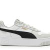 Clearance Puma Carina Street Sneaker - Women'S White/Black/Light Grey