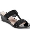 Wholesale Bandolino Luvit Wedge Sandal Black