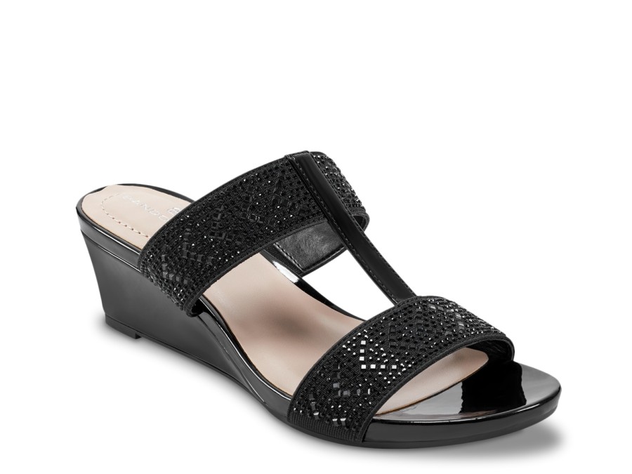 Wholesale Bandolino Luvit Wedge Sandal Black