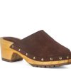 New Rag & Co Cedrus Clog Dark Brown