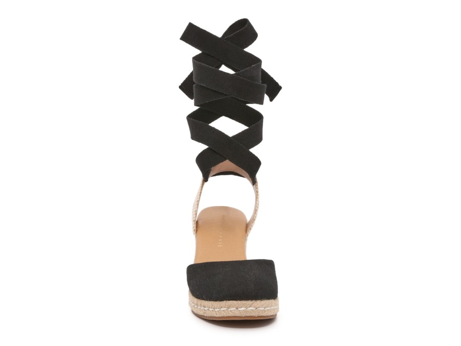 Wholesale Kelly & Katie Goldie Espadrille Wedge Sandal Black