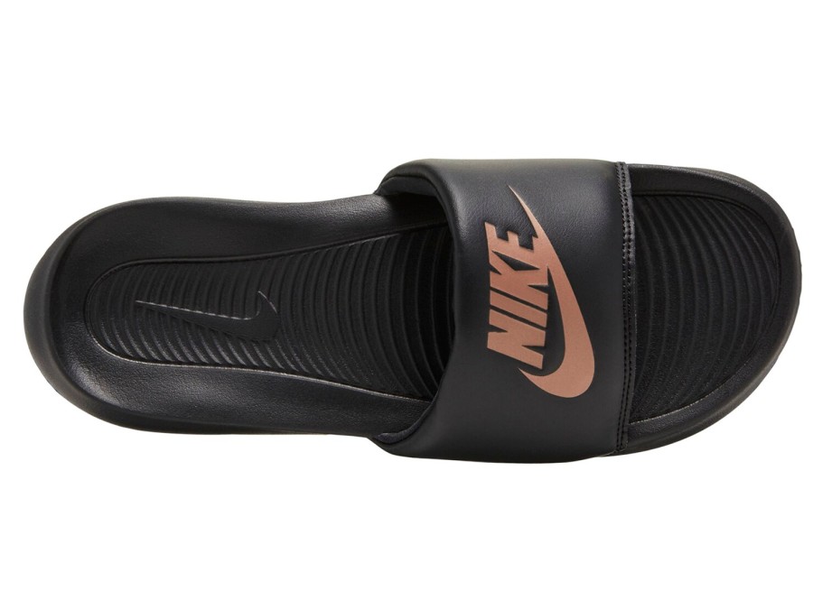 New Nike Victori One Slide Sandal - Women'S Rose Gold Metallic