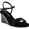 New Anne Klein Saint Wedge Sandal Black