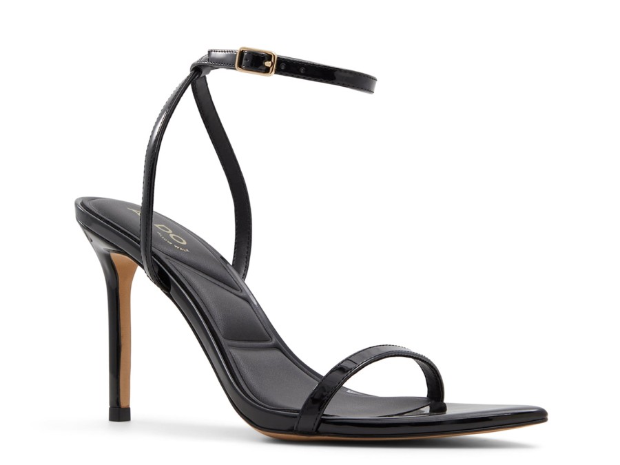 Hot Aldo Tulipa Sandal Black Patent