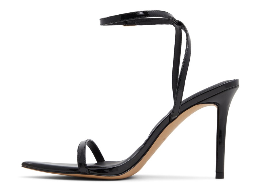 Hot Aldo Tulipa Sandal Black Patent