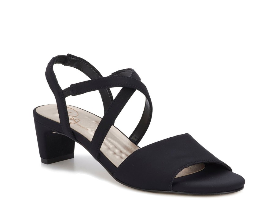 Clearance Ros Hommerson Liza Sandal Black Textile