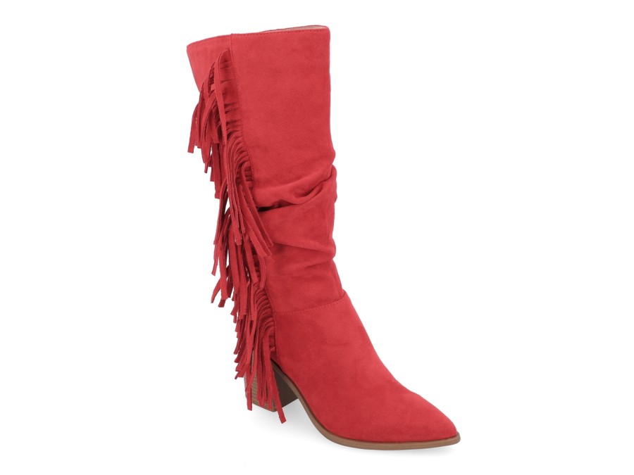 Hot Journee Collection Hartly Extra Wide Calf Boot Red