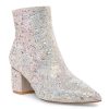 Best Betsey Johnson Kyla Bootie Silver Metallic/Iridescent