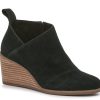 Best TOMS Marta Wedge Bootie Black