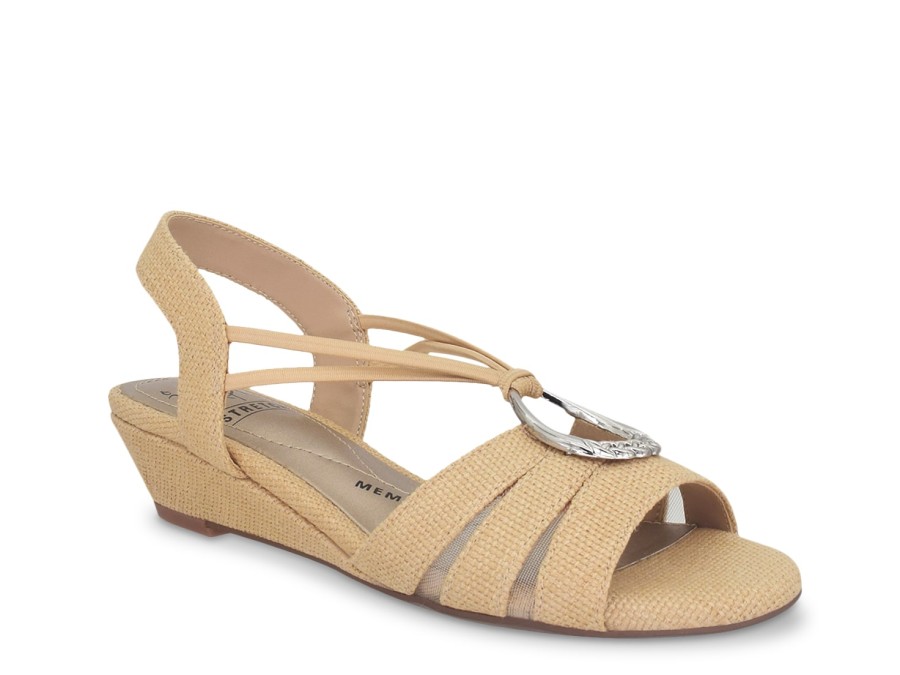 Hot Impo Rita Wedge Sandal Natural Beige