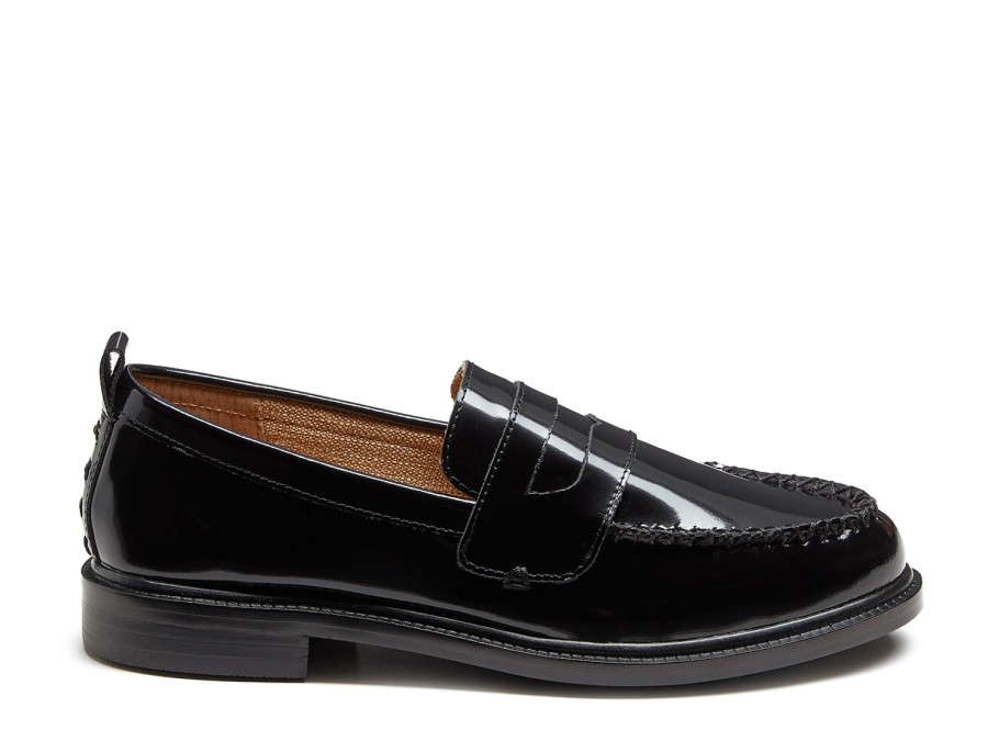 Hot Kelsi Dagger Brooklyn Lens Loafer Black Leather