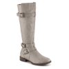 Online Journee Collection Bite Wide Calf Riding Boot Taupe