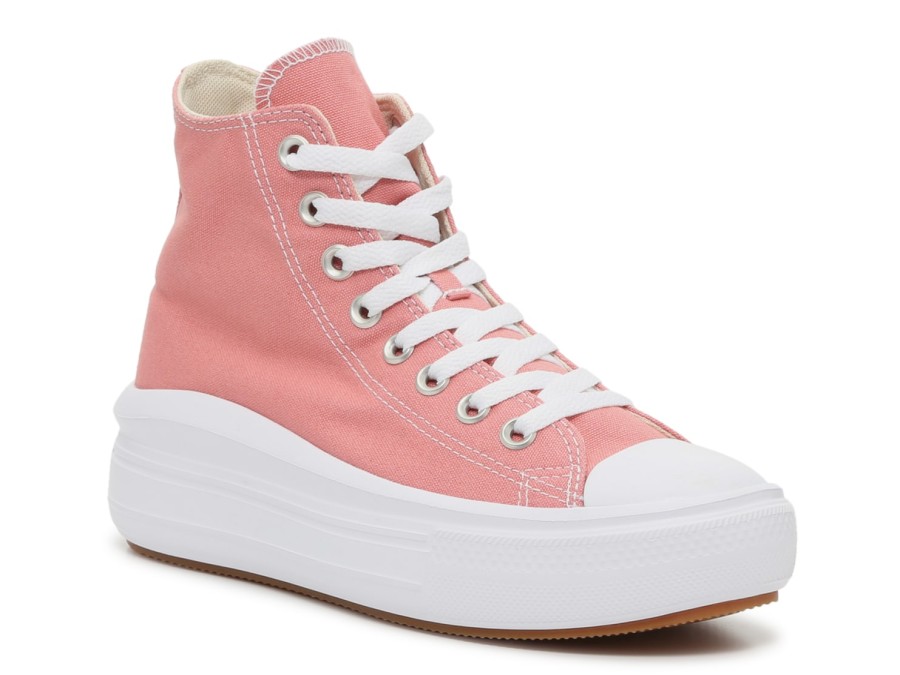 New Converse Chuck Taylor All Star Move High-Top Sneaker - Women'S Watermelon Pink