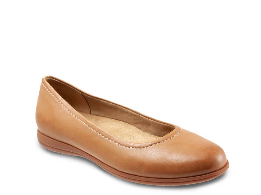 New Trotters Darcey Flat Cognac