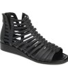 New Journee Collection Delilah Gladiator Sandal Black