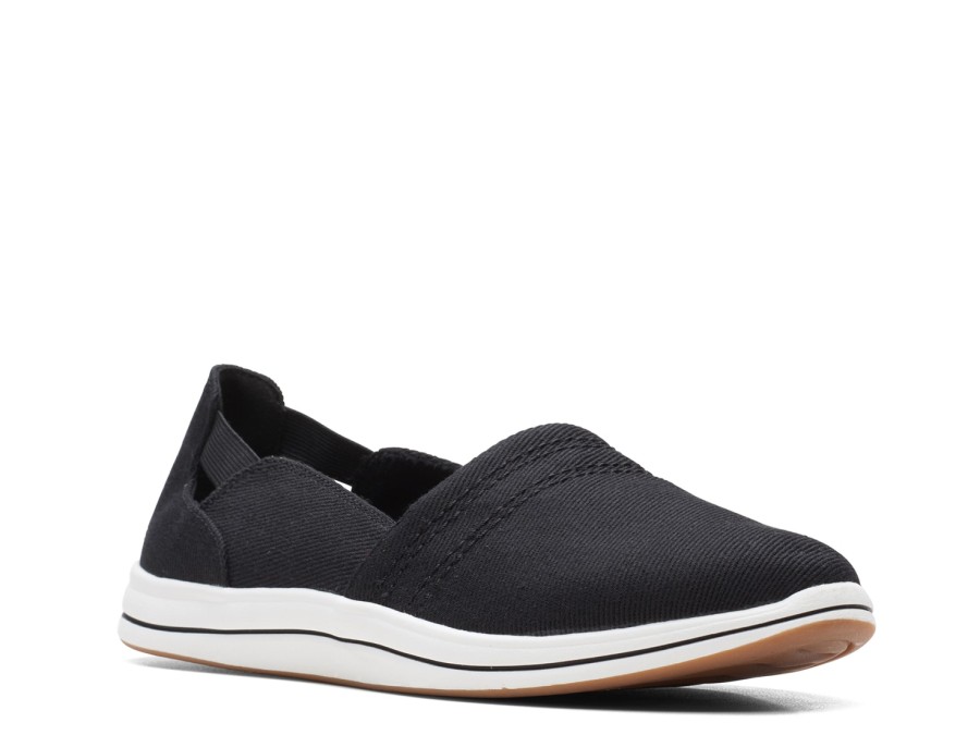 New Clarks Cloudsteppers Breeze Step Ii Slip-On Black