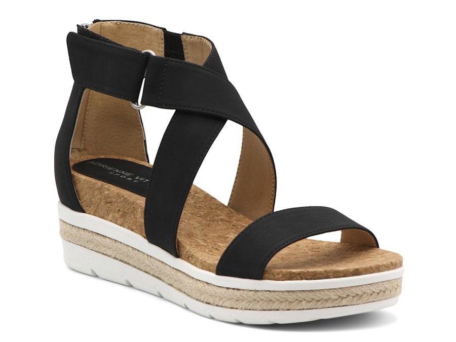 Hot Adrienne Vittadini Capers Wedge Sandal Black