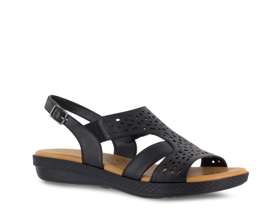 Wholesale Easy Street Bolt Sandal Black