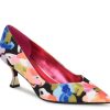 Best Nine West Apeah Pump Black Floral Print