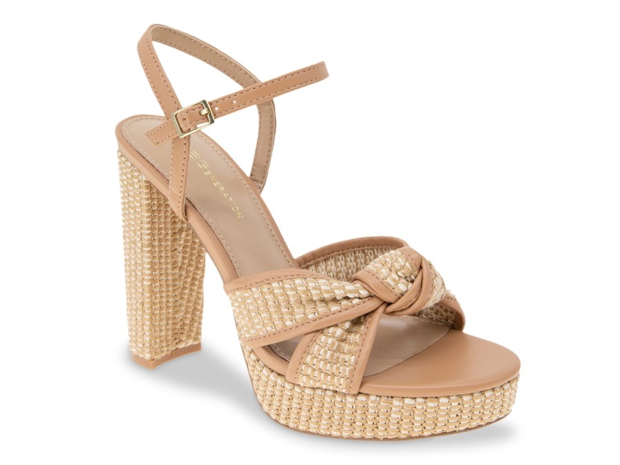 Best BCBGeneration Orlie Platform Sandal Natural/Tan