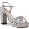 New Touch Ups by Benjamin Walk Ava Platform Sandal Silver Metallic