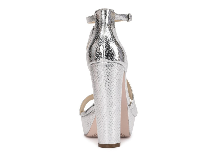 Hot Jessica Simpson Iley Platform Sandal Silver Metallic