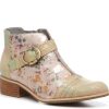 Hot L'Artiste by Spring Step Coralie Bootie Beige/Mint Green/Multicolor