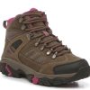 Clearance Hi-Tec Bedrock Hiking Shoe - Women'S Moss Green/Black/Magenta