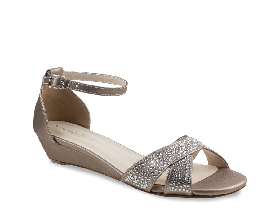 Clearance Touch Ups by Benjamin Walk Iris Wedge Sandal Champagne