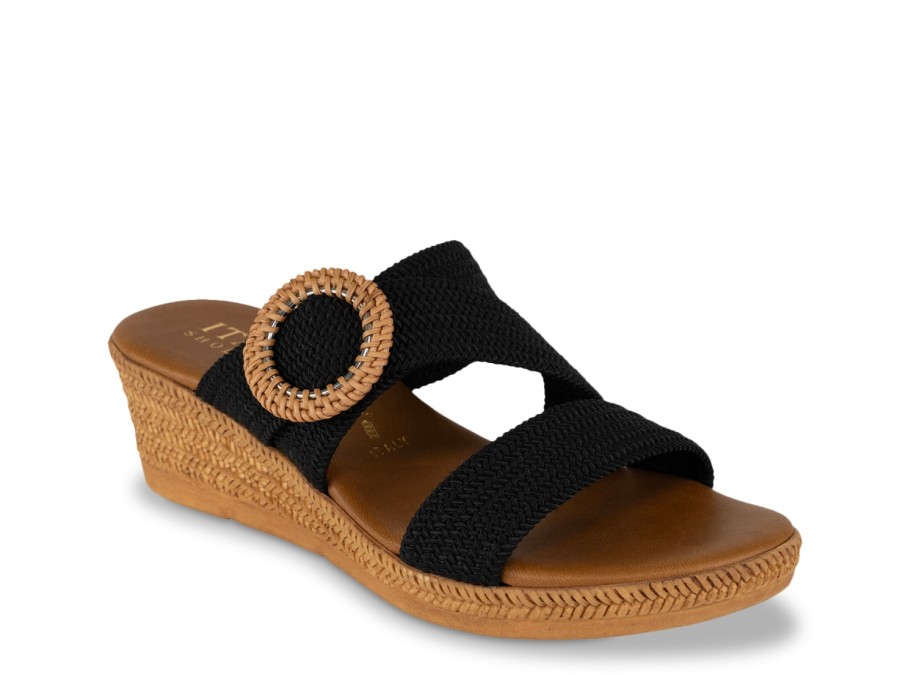 Clearance Italian Shoemakers Grania Sandal Black